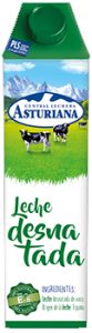 Leche Asturiana Desnatada Brick 1 litro, pack de 6 Leche Asturiana Desnatada Brick 1 litro, pack de 6
