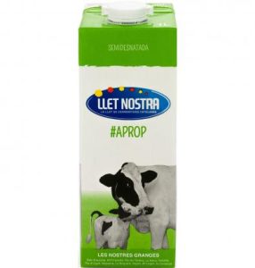 Leche Nostra Semi Desnatada 1 litro Brik, pack de 6 Leche Nostra Semi Desnatada 1 litro Brik, pack de 6