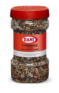 5 Pimientas Color Grano Dani, 325 gr.