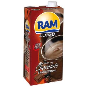 Chocolate Ram a la Taza 1 litro Brick, caja de 6
