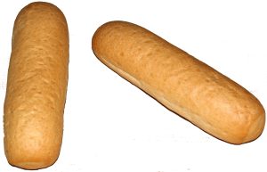 Pan de Frankfurt 70 gr. congelado, caja de 50 unidades