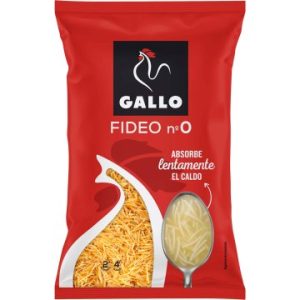 Fideus nº0 Gallo 250 gr. + 125 gr., caixa de 18