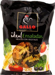 Espirales Vegetales Gallo 250 gr., caja de 24