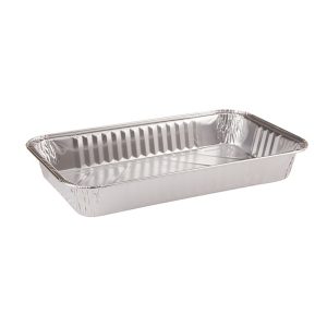 Bandeja Aluminio sin tapa, capacidad 9 piezas, 100 unidades