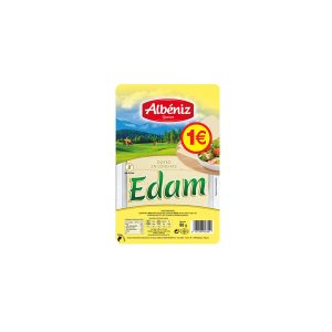 Queso loncheado Edam Albéniz 65 gr., caja de 16