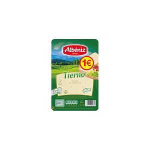 Queso loncheado Tierno Albéniz 65 gr., caja de 16