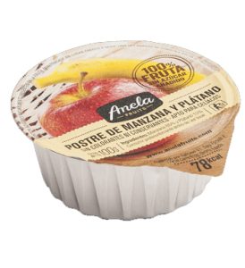 Postre de Manzana y Plátano Anela 100 gr., caja de 60