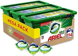 Detergente Ariel Cápsulas 3 en 1, caja de 2 x 45 dosis