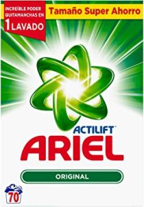 Detergente Ariel Regular Polvo, 65 dosis