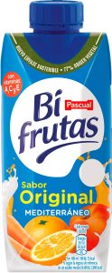 Zumo Pascual Bifrutas Mediterráneo 33 cl. Mini Brick, caja de 24