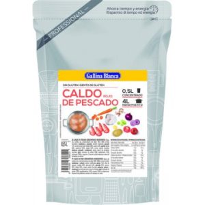 Caldo Concentrado de Pescado Rojo Gallina Blanca, 1/2 litro