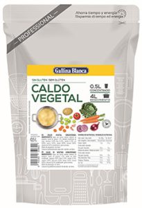 Caldo Concentrado Vegetal Gallina Blanca, 1/2 litro