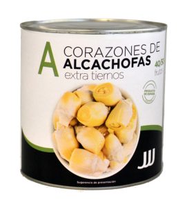 Alcachofas Enteras JJJ,  40/50 lata 3 kg