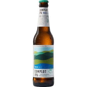 Cervesa Complot 1/3, Vidre Sense Retorn 33 cl., caixa de 24