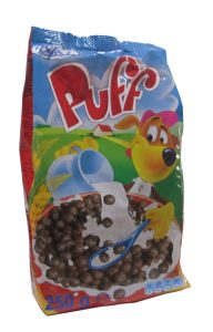 Cereales Puff Bolas Chocolate, 250 gr. Cereales Puff Bolas Chocolate, 250 gr.
