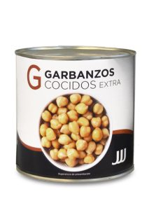 Garbanzos JJJ, lata 3 kg. Garbanzos JJJ, lata 3 kg.