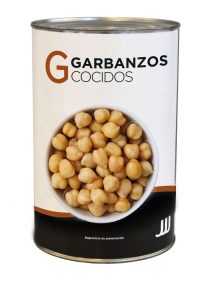 Cigrons Cuits JJJ, llauna 5 kg.