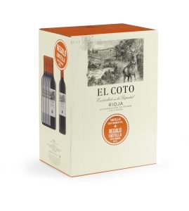 Vino tinto el Coto Rioja Crianza Caja de 5 Botellas 75 cl. + 1 Botella 50 cl. Gratis