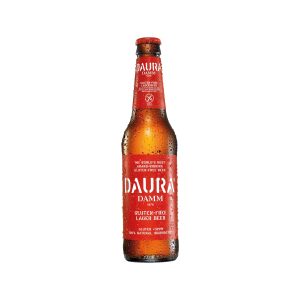 Cervesa Daura 1/3, vidre Sense Retorn 33 cl., caixa de 24