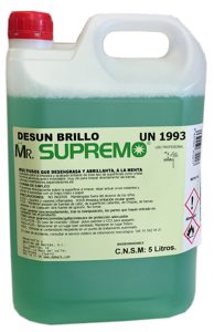 Abrillantador Desun Brillo Menta Mr. Supremo, 5 litres