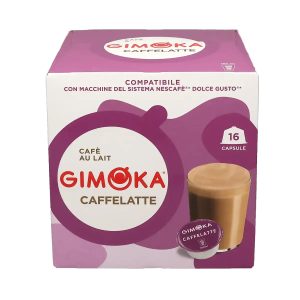Càpsules de Cafè amb Llet Gimoka (Dolce Gusto), 16 unitats, Caixa de 3