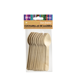 Cucharilla de Madera 11 cm., bolsa de 20 unidades