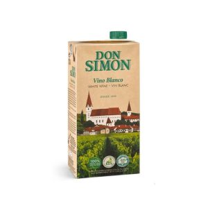 Vino blanco Don Simón 1 litro Brik, caja de 12 Vino blanco Don Simón 1 litro Brik, caja de 12