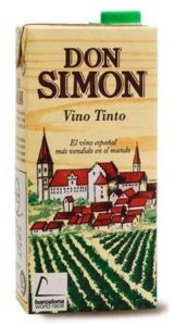 Vino tinto Don Simón 1 litro Brik, caja de 12 Vino tinto Don Simón 1 litro Brik, caja de 12