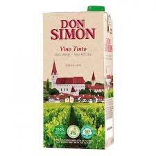 Vi negre Don Simón 1 litre Brik, caixa de 12