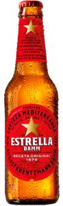 Cerveza Estrella Damm 1/3 Cristal Sin Retorno 33 cl., caja de 24