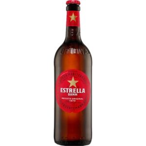 Cerveza Estrella Damm 2/3 Cristal Sin Retorno 66 cl., caja de 12