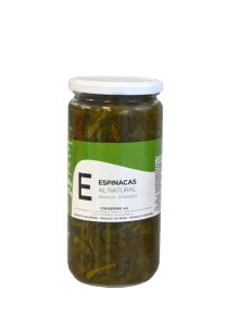 Espinacas JJJ, tarro de cristal 720 gr.