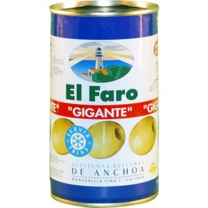 Aceitunas Rellenas Gigantes Faro, 2 kg.