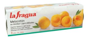 Melocotón en Almívar La Fragua, pack de 3 latas de 250 gr.