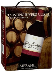 Vino tinto Faustino Rivero, box 5 litros