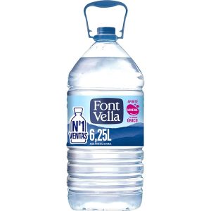 Agua Font Vella garrafa 6,25 litros, caja de 3
