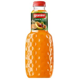 Zumo Granini Cóctel de Frutas 1 litro Pet, caja de 6