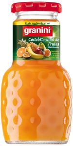 Zumo Granini Cóctel de Frutas 20 cl. Cristal Sin Retorno, caja de 24