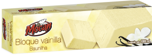 Helado en bloque Vainilla Casty 1000 ml., caja de 9 unidades