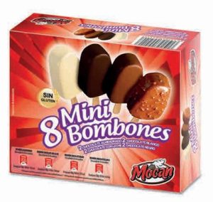 Gelat Mini Bombones Mocan 8 unitats, caixa de 10
