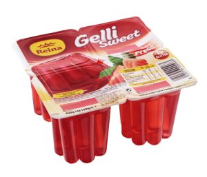 Gelatina de Fresa Reina, pack de 4