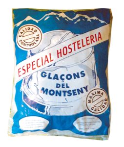 Hielo del Montseny Picado, 5 Bolsas de 10 kg.