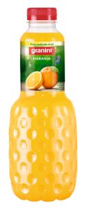 Zumo Granini Naranja 1 litro Pet, caja de 6