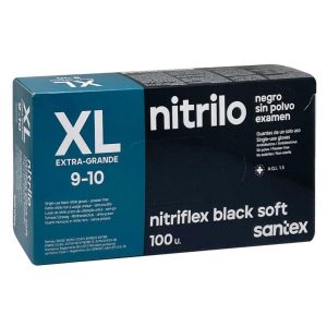 Guantes Nitrilo Negros XL, caja de 100 Guantes Nitrilo Negros XL, caja de 100