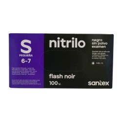 Guantes de Nitrilo Pequeños Negros, caja de 100 Guantes de Nitrilo Pequeños Negros, caja de 100
