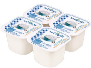 Yogur La Fageda d'en Jordà Natural Azucarado 125 gr, caja de 24