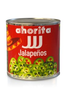 Jalapeños Verdes en Rodajas JJJ, lata 3kg.