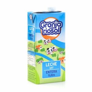 Leche Riosol Entera brik 1 litro, caja de 6