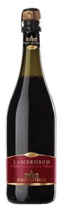 Vino tinto Lambrusco Rosso 75 cl., caja de 6