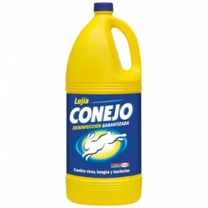 Lejía Conejo 2 litros, caja de 8